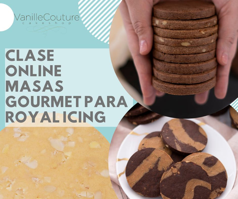 Clase online: Sabores de galletas gourmet para royal icing