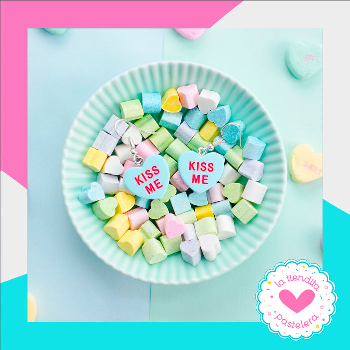 Aretes en forma de conversation hearts - VanilleCouture