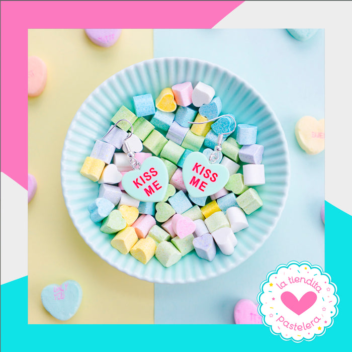 Aretes en forma de conversation hearts - VanilleCouture