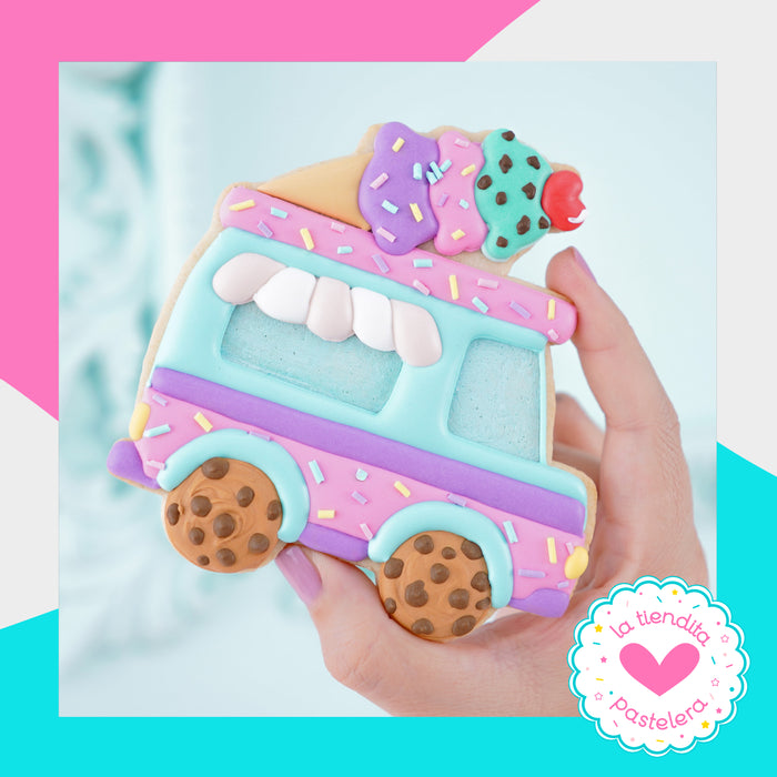 Cortador "Camioncito de helados" (elaborados con plástico 100% biodegradable 😍)