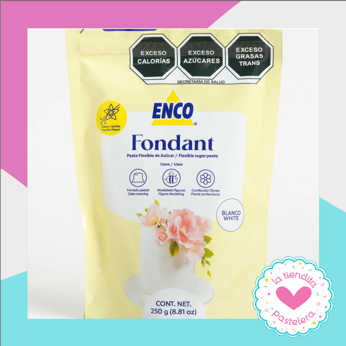 Fondant Enco Color Blanco (250g)