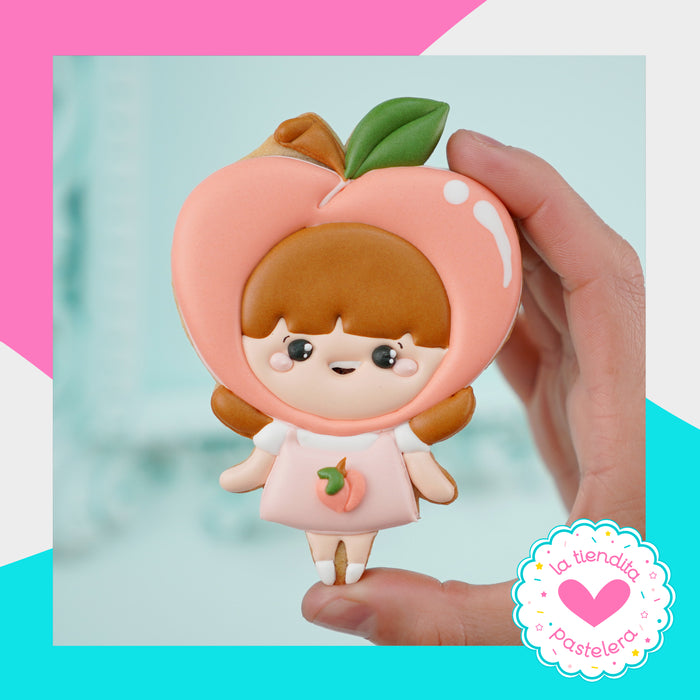 Cortador "Niña Melocotón" (elaborados con plástico 100% biodegradable 😍)