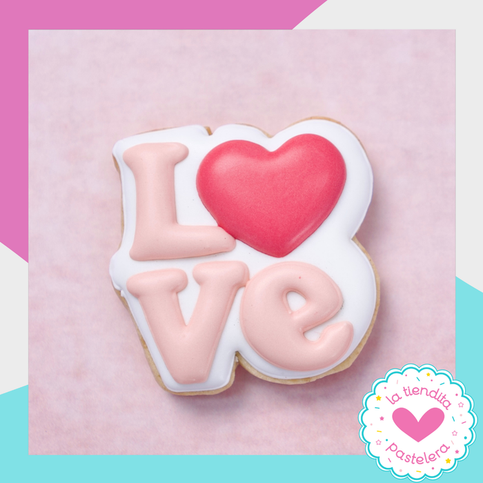 Cortador "Palabra Love mini" (elaborados con plástico 100% biodegradable 😍)
