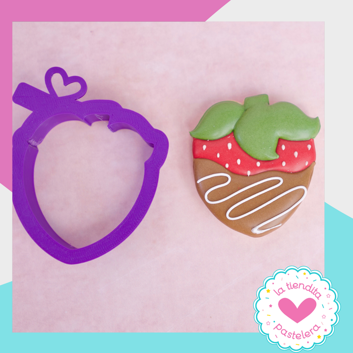 Cortador "Fresa mini" (elaborados con plástico 100% biodegradable 😍)