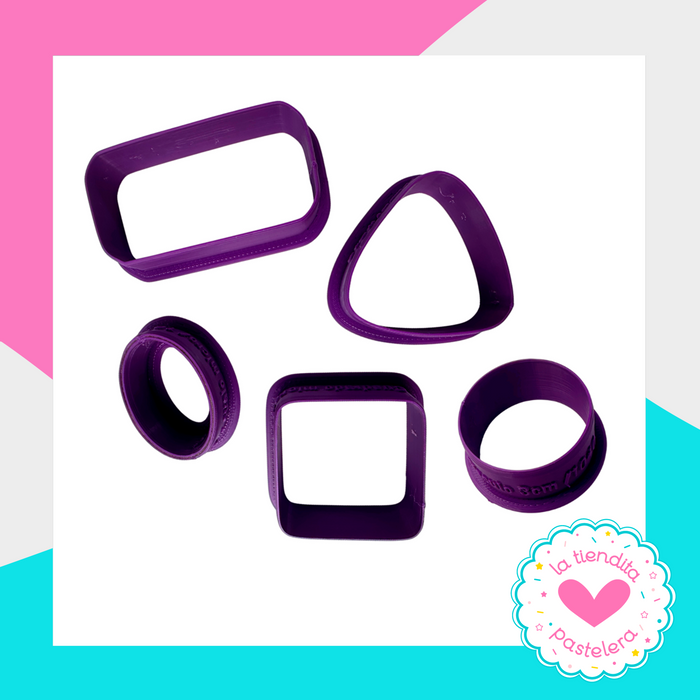 Kit de Cortadores "Bombones de Chocolate" (elaborados con plástico 100% biodegradable 😍)