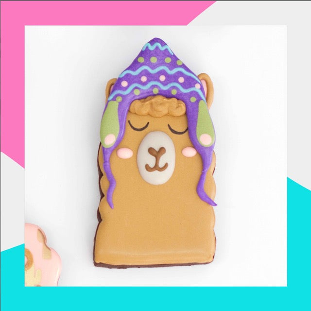 Cortador "Llama con gorro" (elaborados con plástico 100% biodegradable 😍)