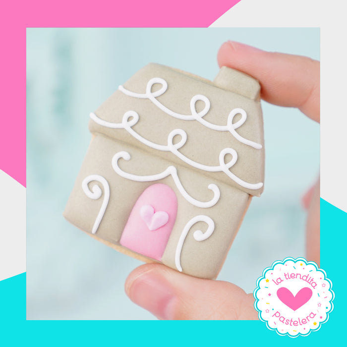 Cortador "Mini casita navideña" (elaborados con plástico 100% biodegradable 😍)