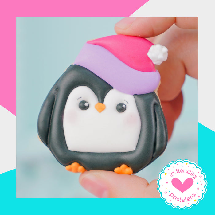 Cortador "Mini pingüino" (elaborados con plástico 100% biodegradable 😍)