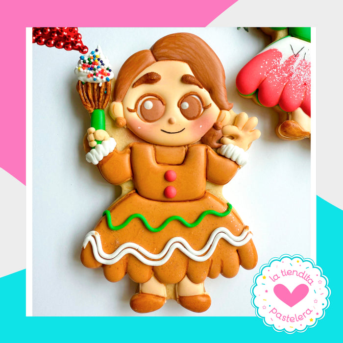 Cortador "Nina Chibi" (elaborados con plástico 100% biodegradable 😍)