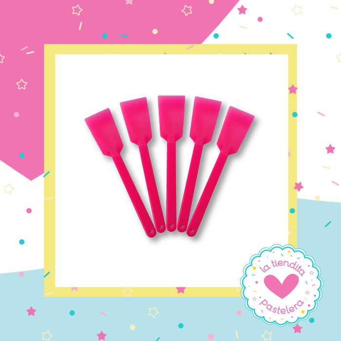 Palas mini rosa (5 piezas)