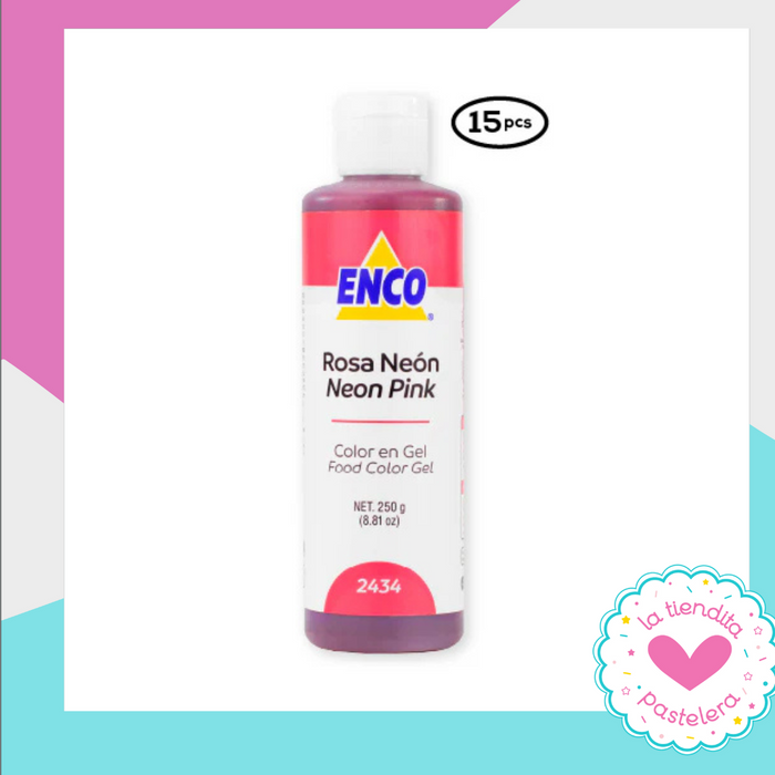 Colorante en Gel ENCO -  Rosa Neón 250gr