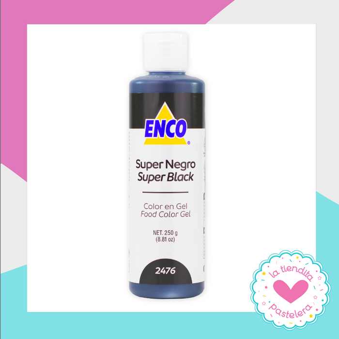 Colorante en Gel ENCO -  Súper Negro 250gr