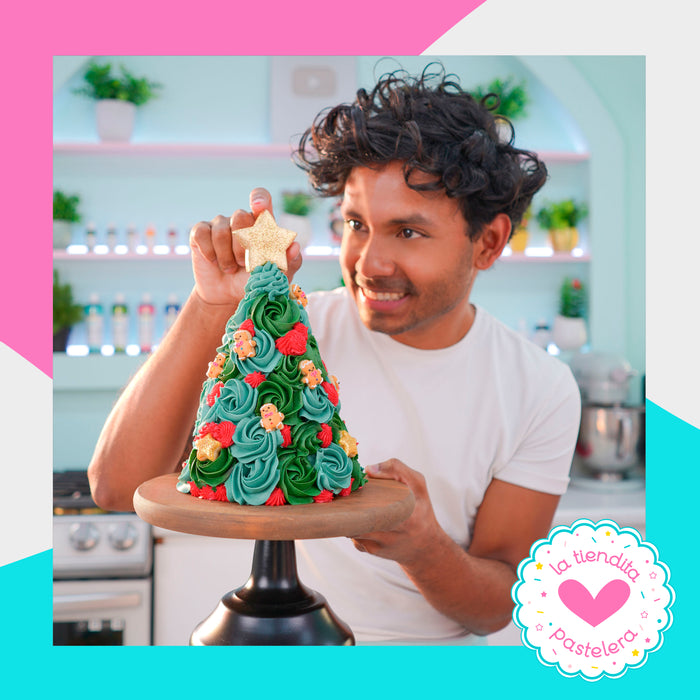 Receta de SUSCRIPCIÓN: Pastel árbol navideño