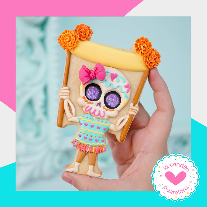 Cortador "Calaverita Banner" (elaborados con plástico 100% biodegradable 😍)