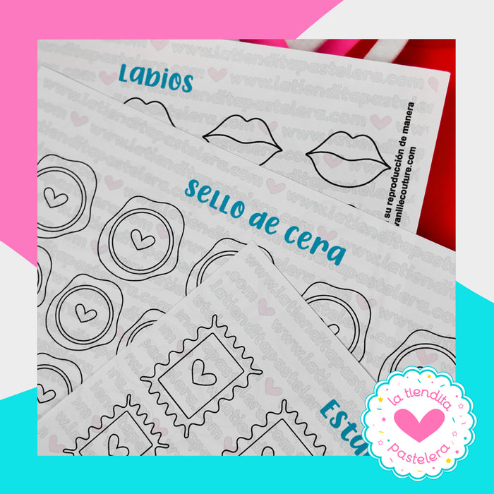 Pack de PLANTILLAS de SUSCRIPCIÓN: Carta 3D