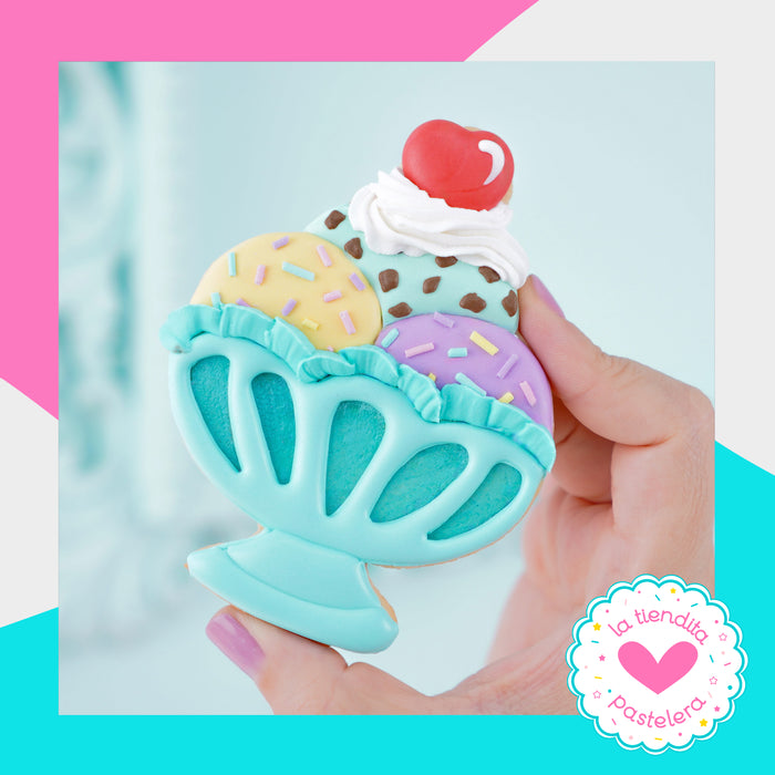 Cortador "Copa de helados" (elaborados con plástico 100% biodegradable 😍)