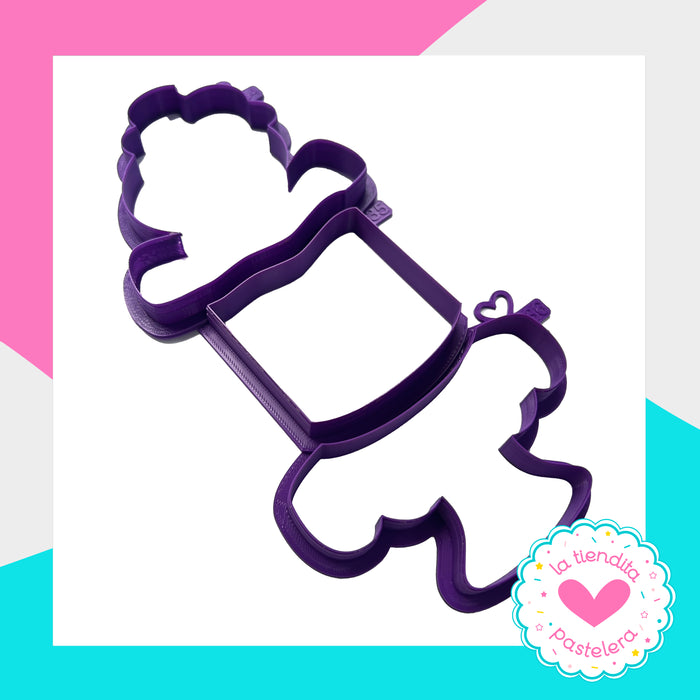 Set de cortadores "Pastel Jengibre" (3 piezas) (elaborados con plástico 100% biodegradable 😍)