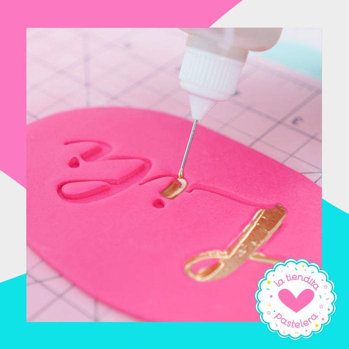 Dosificador para pegamento y uso de highlighters