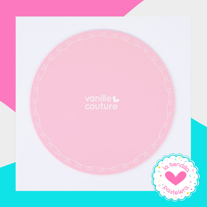 Mini tapete circular rosa (mini mat)
