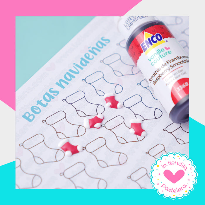 Plantilla para transferencias: Botas navideñas (5 tamaños)