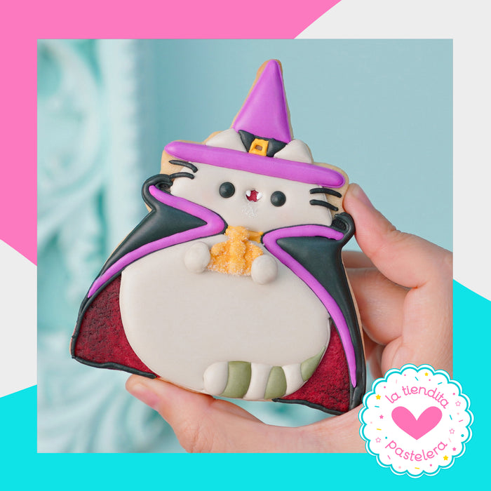 Cortador "Pusheen Brujo" (elaborados con plástico 100% biodegradable 😍)