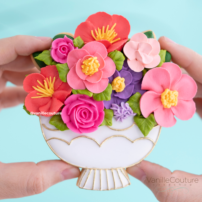 Clase online -COMBO PRECIO ESPECIAL- Flores modernas de royal icing volumen 1 y 2