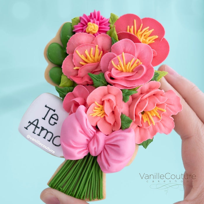 Clase online -COMBO PRECIO ESPECIAL- Flores modernas de royal icing volumen 1 y 2