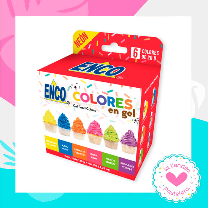 Kit de 6 colores ENCO neón