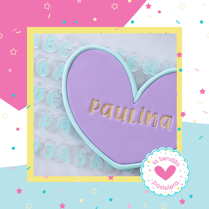 Faciletras mini - "Paulina set" (mayúsculas, minúsculas, números y símbolos)