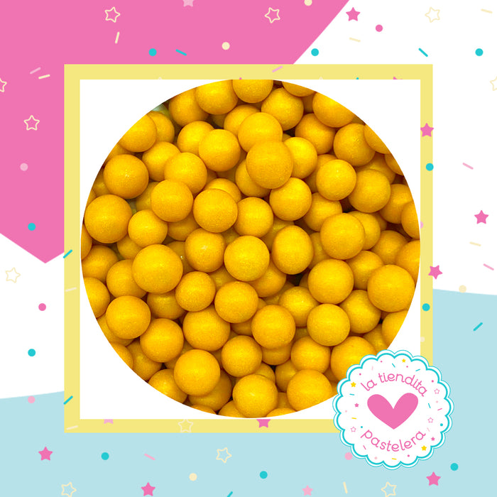 09 Sprinkles - Perlas de chocolate color amarillo (grandes)