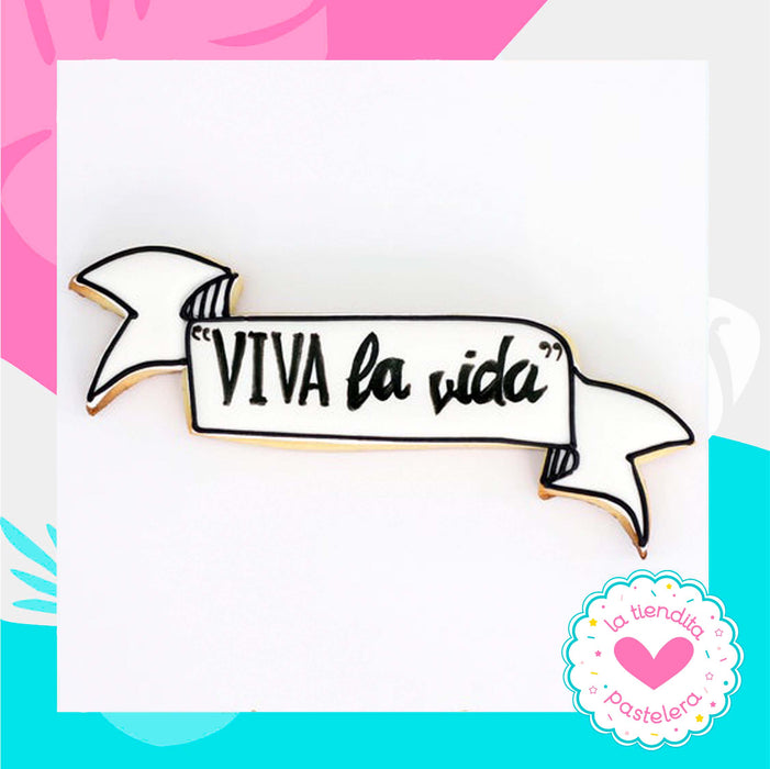Cortador "Banner Viva la Vida" (elaborados con plástico 100% biodegradable 😍)