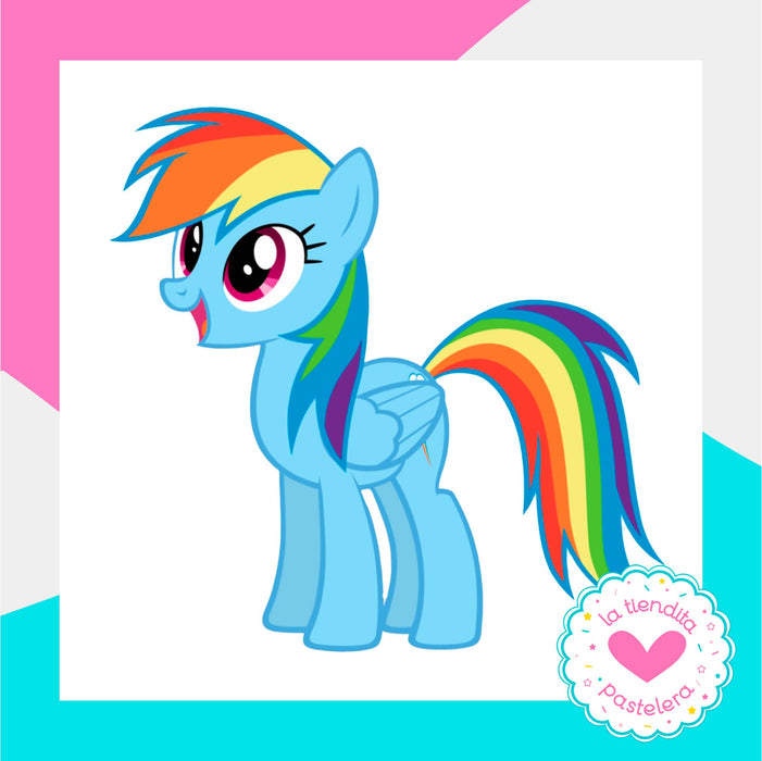 Cortador "My Little Pony Rainbow Dash 2" (elaborados con plástico 100% biodegradable 😍)