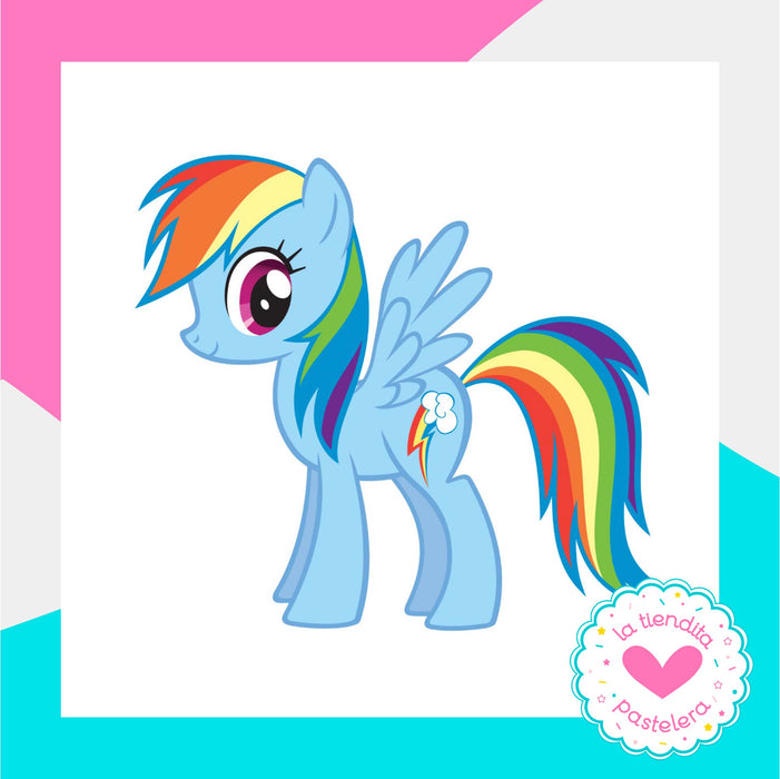 Cortador "My Little Pony Rainbow Dash" (elaborados con plástico 100% biodegradable 😍)