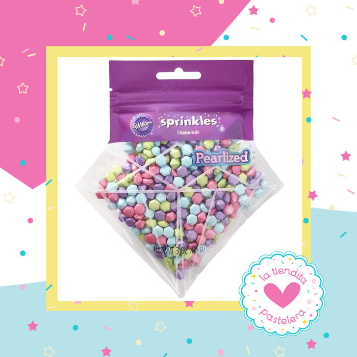 Sprinkles - Diamonds Pearlized Wilton