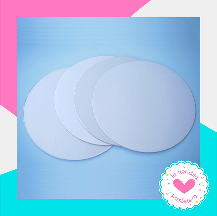 Disco de tetrapack plateado 28 cm (1 pieza)