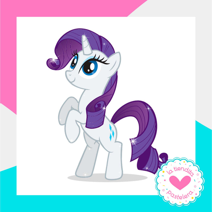 Cortador "My Little Pony Rarity 2" (elaborados con plástico 100% biodegradable 😍)